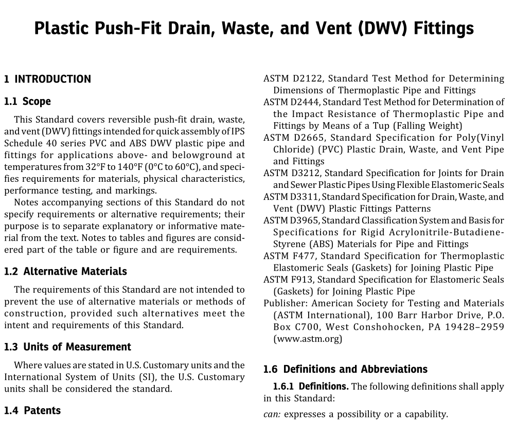 ASME A112.4.4 pdf download