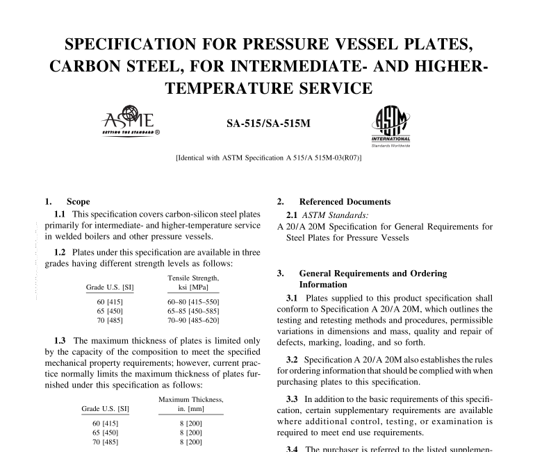 ASME A515 pdf download