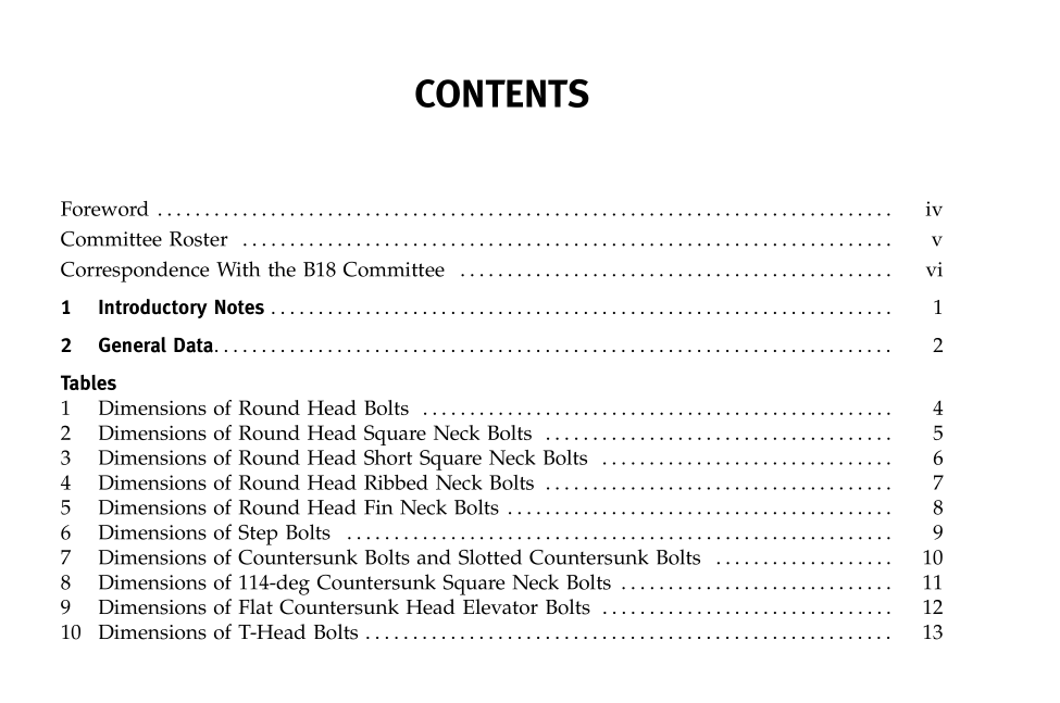 ASME B18.5 pdf download