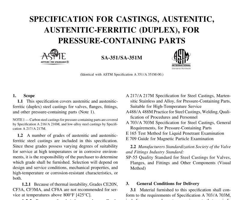 ASME II A351 pdf download