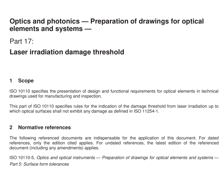 BS ISO 10110-17 pdf download
