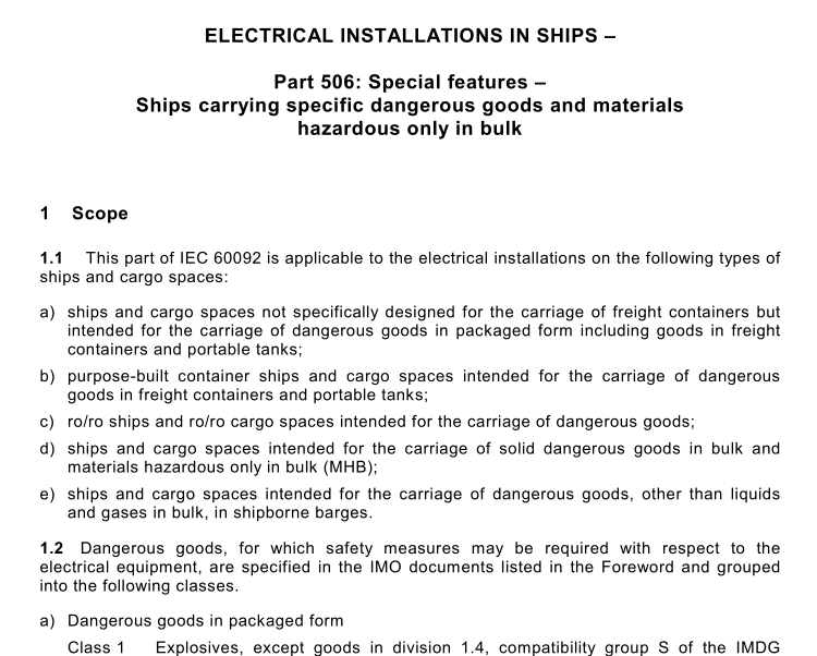 IEC 60092-506 pdf download