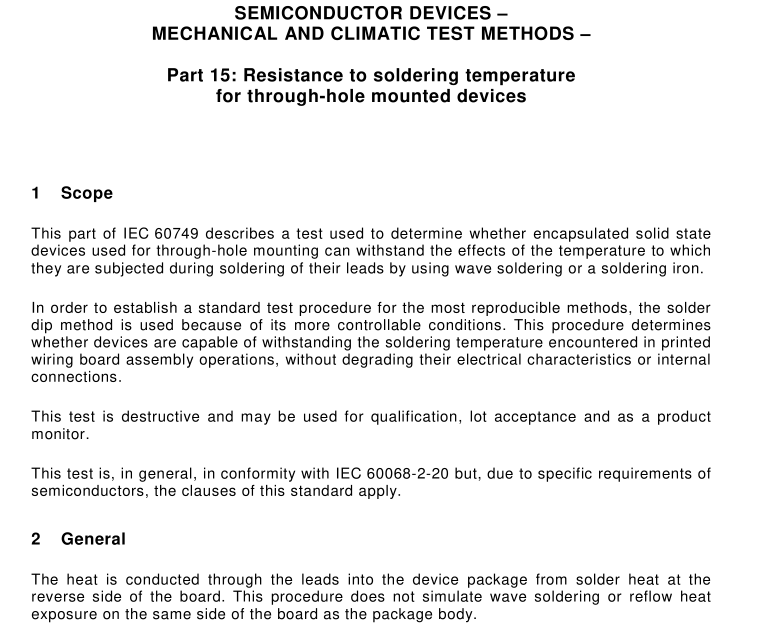 IEC 60749-15 pdf download