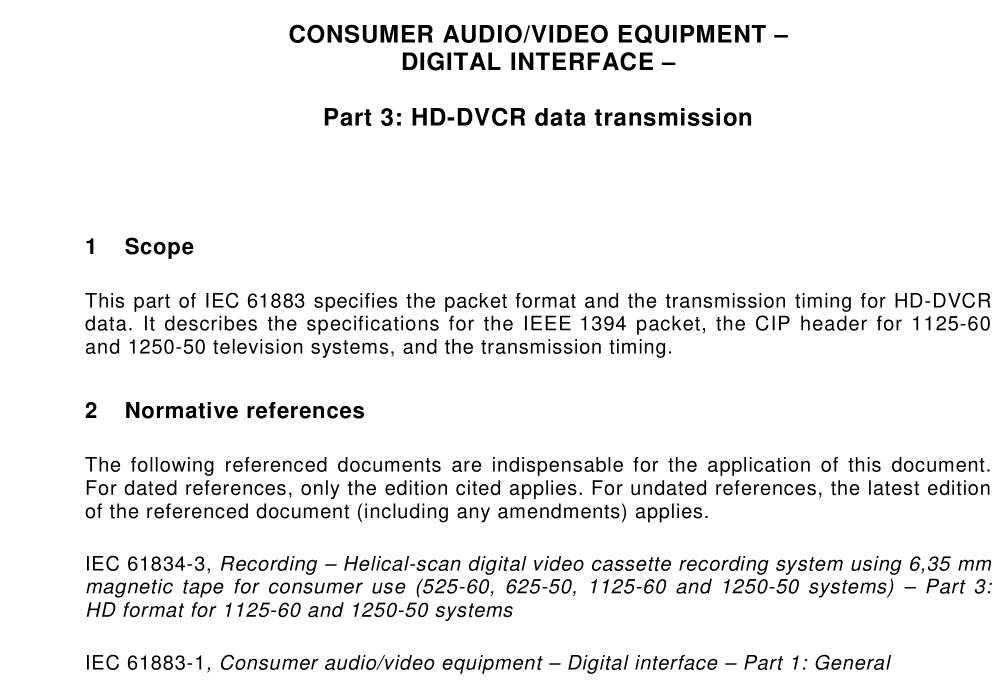 IEC 61883-3 pdf download
