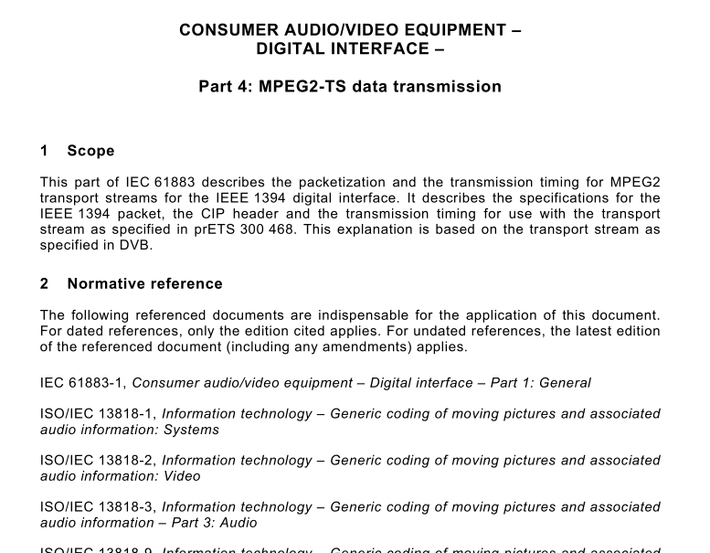 IEC 61883-4 pdf download